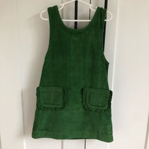 Mini Boden Corduroy Green Dress